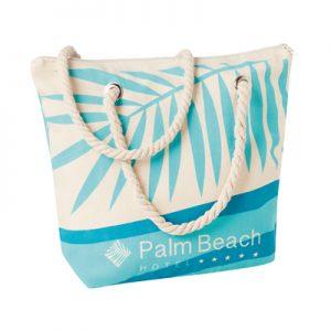 Custom canvas beach bag