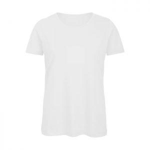 Camiseta de algodón orgánico Mujer Blanca