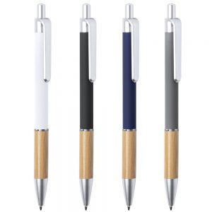 Pen with bamboo grip
