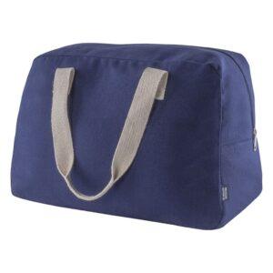 Blue recycled cotton canvas bag