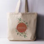 Bolsa tote de algodón reciclado