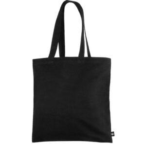 Black recycled cotton square bag 300 gr