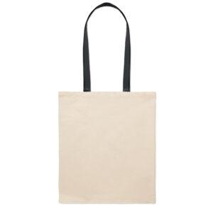 Tote bag with coloured handles